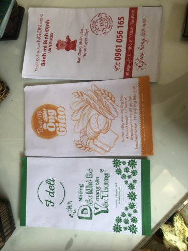 in bao giấy đựng bánh mì