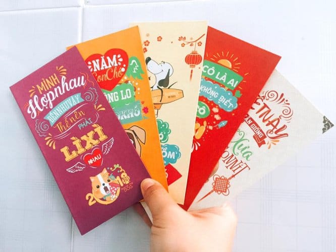 thiết kế bao lì xì độc đáo