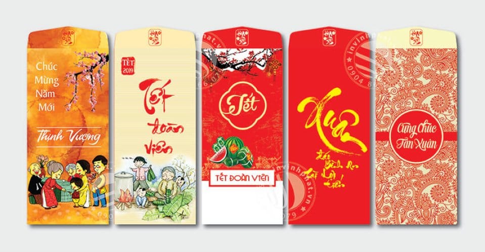 thiết kế bao lì xì độc đáo