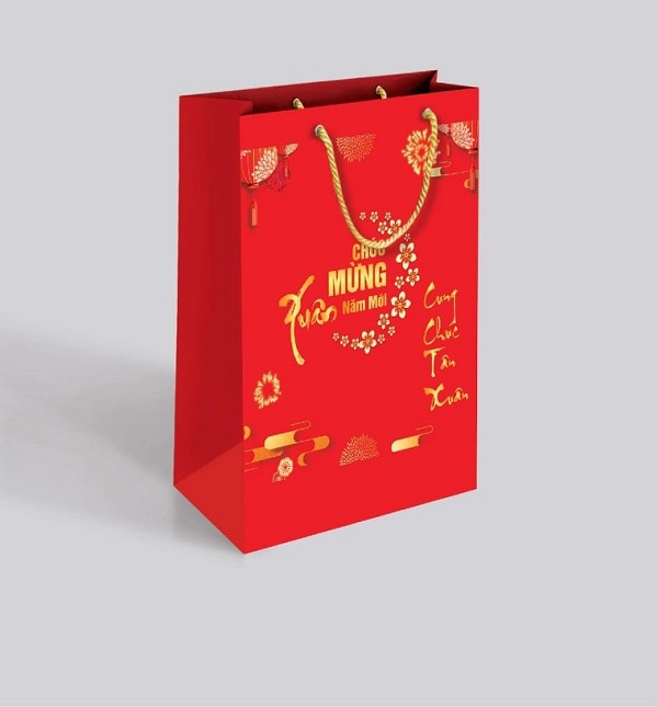 tui-giay-dung-qua-tet-1 Túi giấy đựng quà ngày Tết gửi gắm thông điệp và lời chúc may mắn đến người nhận