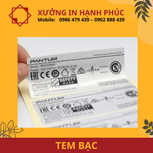 In tem bảo hành giá rẻ.