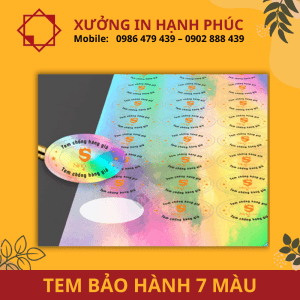 Tem bảo hành giúp hạn chế tình trạng mạo danh hàng chính hãng