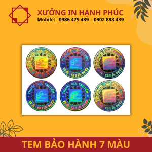 Đặt in tem tại xưởng in tem bảo hành uy tín