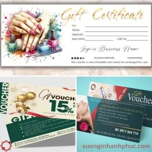 In voucher gift nail