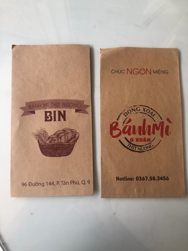 Giấy Kraft dùng in túi thực phẩm