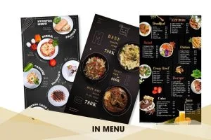 Chất liệu in menu bền đẹp