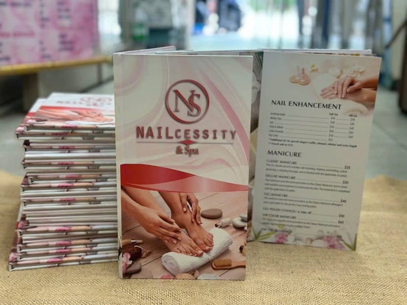 In menu bìa cứng cao cấp