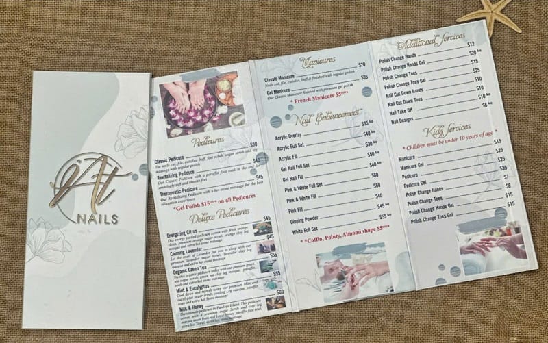 Mẫu thiết kế menu khoa học