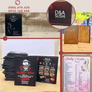 Menu gáy lò xo chuẩn