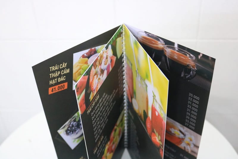 Menu giấy nhựa xé không rách
